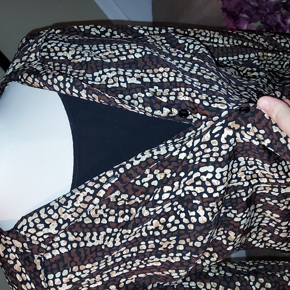 ELEMENTZ blouse 2 fer twinset the look of two pieces in one new size L - Picture 7 of 13